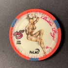 Palms Las Vegas Nevada  5 Casino Chip Playboy Bettie Page White Background Poker