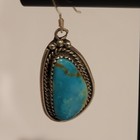 Sterling Silver   Turquoise Southwestern Dangle Earrings