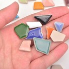 50 Piece Junao Mix Color Glass Mosaic Tile Regular Mosaic Stones Glass Pebbles