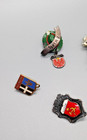 Vintage Germany France Ussr Hat Lapel Pin   Charms Lot Of 6 Travel Souvenir