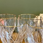 Lenox Debut Gold Rim Crystal Wine Glasses Set Of 6   Swirl Stem Elegant Barware