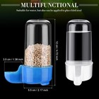 4x Automatic Bird Feeder Cage Water Dispenser Bird Hamster Drinker Feeder Bottle