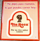 Vintage Original Tia Rosa Mexican Chips Tortilla Metal Advertising Sign 16 x17 