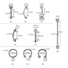 Complete 140pcs Piercing Kit With 14g 16g Stainless Steel And Acrylic Jewelry
