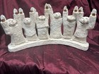Vintage 1985 Austin Productions Menorah - 10lb Brutalist Festival Of Lights Art
