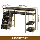 Marbling Texture Nail Desk Manicure Table Nail Station Manicure Desk W 3 Drawers