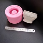 Flower Pot Mould Handmade Cement Concrete Flower Pot Making Silicone Mould -