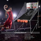 Foldable Double Electronic Basketball Game With 4 Balls Indoor-gray - Color  Gra