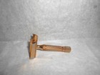 Gillette 1955 Diplomat Safety Razor De Tto Gold Plated A248