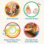 Baby Toys farm Footsteps Wooden Activity Walker 19 61 In With 3 Shapes