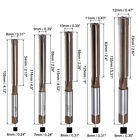 10pcs Hand Reamers Set 3mm-12mm H7 Metric Alloy Steel Reamer Bit Straight Flutes