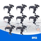 8 Pack 330lbs Heavy Duty Stage Lighting Clamps Dj Light Truss Clamp Set Black