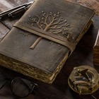 Vintage Leather Journal Tree Of Lifeleather Bound Journalantique Paperbeautiful 