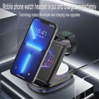 New 3in1 Wireless Charger Charging Dock Stand For Iphones Airpods Iwatch 15w Xx