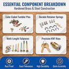 New  Sealed  Kw1 Rekey Kit  Color-coded Pin Set For Lock Cylinder Maintenance