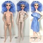 Diy Ooak Replacement Supermodel Doll Body  1 White Jointed Articulated For 12   