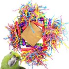 3755 Rainbow Diamond Bird Toy Parrot Cage Cages Foraging African Grey Amazon Pet
