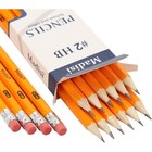 Wood-cased  2 Hb Pencils Bulk  192 Count  Pre-sharpened   16 Packs Of 12-count 
