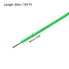 5 32 Green Vinyl Coated Wire Rope 197ft Galvanized Steel 8pcs M5 Loop Sleeves 