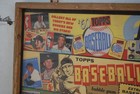 1960 - 1969 Antique Style Art Wood Baseball Card Advertising Trade Sign 10x24