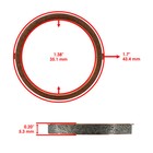 4 Exhaust Muffler Pipe Gaskets For Suzuki Gsx-r750 Gsxr750 1996-2009 2013-2026