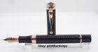 Brand New Montegrappa Ducale Black Rose Gold Fountain Pen 
