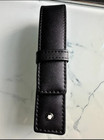 New 2025 Montblanc Black Leather Pen Pouch     Luxury Storage   Gift Case-us Stock