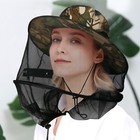 Mosquito Head Net Hat - Mesh Protection For Hiking fishing  blocks Bugs   Bees 