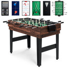 2x4ft 10-in-1 Combo Game Table Set W  Hockey  Foosball  Pool  Shuffleboard  Ping
