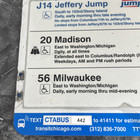 City Of Chicago Cta  Metal Sign 18 X 24 Bus Stop 2x Sided Madison Milwaukee