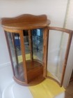 19 In  Three Tier Curved Glass Display Cabinet