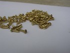 100 Brass Plated Small Wood Screw Size  2 X 3 8  Round Head Phillips Qty 100 