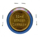 Indian School 32nd Street Car Wash Vintage Token  01 Automatic Coin Machine 