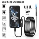 Dual Lens Endoscope Boresope Inspection Camera Waterproof For Iphone 16 15 14 13