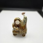 Alaskan Inuit Soapstone Carving Master Carver Levi Tetpon Hunter Figurine Signed