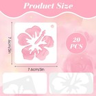 20 Pcs Flower Stencils For Painting On Wood  3 Inch Flower Stencils For Crafts R