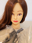 Mannequin Head Hairdresser Training Cosmetology 18  Long Auburn Hair 