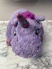 Colorful Lavender Unicorn Pillow Pet Stuffed Animal Plush Toy Stuffie Floral 18   