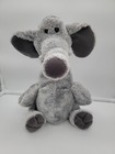 Vintage Princess Soft Toys Gray Plush Elephant Floppy Long Neck Soft 12  