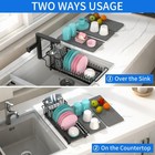 Small Dish Drying Rack In Sink - Expandable Dish Rack Over Inside Sink With F   