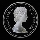 1986 Canada Proof Silver  1 Dollar Vancouver Train W  Capsule Canadian Elizabeth