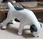 Vintage Black And White Ceramic Puppy Dog Figurine