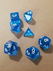 Polyhedral Gaming Dice  7pc Set  d4 6 8 10 12 20    Free Shipping