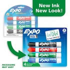 Dry Erase Markers  Chisel Tip  Assorted Colors  4 Count