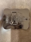 New   2026  silver Colored  Adult Hesston National Finals Rodeo Belt Buckle