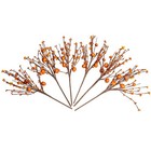 Jinghong 6 Pack Fall Berry Stems 17  Tall Orange Pumpkin Picks