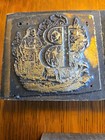 Vintage Copper Letter Press Printing Blocks With Ornate Decorations Bcdehikmop  