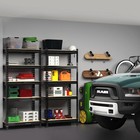 Storage Shelves 5 Tier Adjustable Garage Storage Shelving  Heavy Duty 