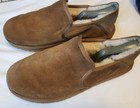 Ugg Slippers Men Size 10 Brown Slip-on Genuine Sheepskin Lining