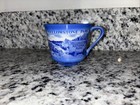 Vintage Fine China Yellowstone National Park Mug And Plate Set Blue White Bears